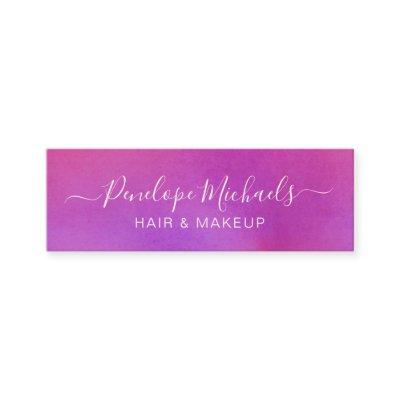 Modern Script Colorful Watercolor Mini