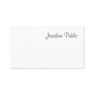 Modern Script Professional Cool Simple Plain Top