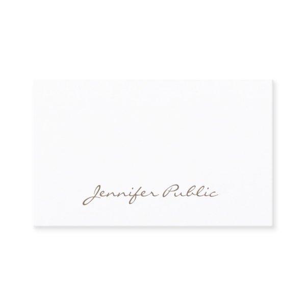 Modern Script Professional Fine Clean Plain Unique