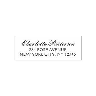 Modern Script Professional Personal Return Address Self-inking Stamp