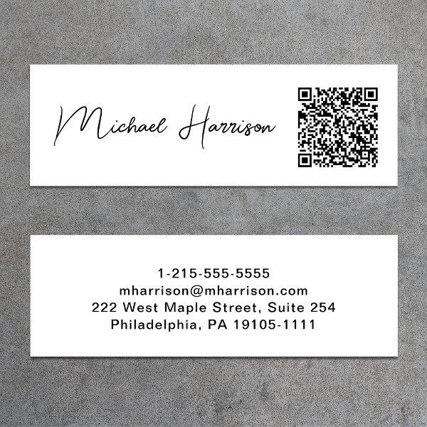 Modern Script Professional QR Code Mini
