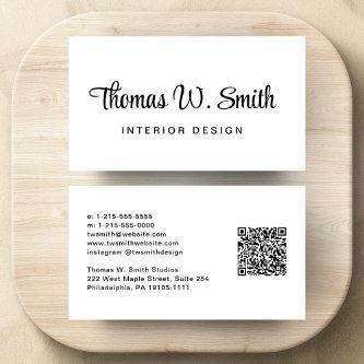 Modern Script QR Code Professional