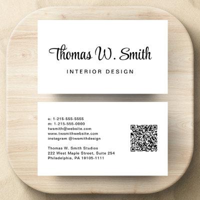 Modern Script QR Code Professional
