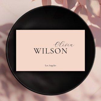 Modern Script Typography Blush Pink Professional