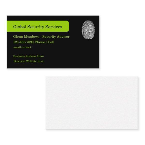 Modern Security Services Fingerprint Theme