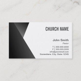 Modern Sharp Black & White Pastor