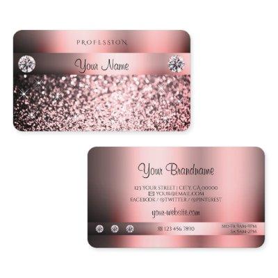 Modern Shimmery Pink Gradient Colors Cool Glitter