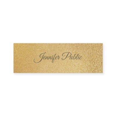 Modern Shiny Gold Foil Glamorous Template Elegant Mini