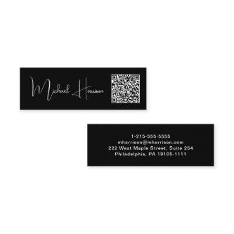 Modern Signature Script QR Code Professional Mini