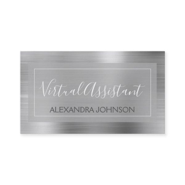 Modern Silver Foil Virtual Assistant