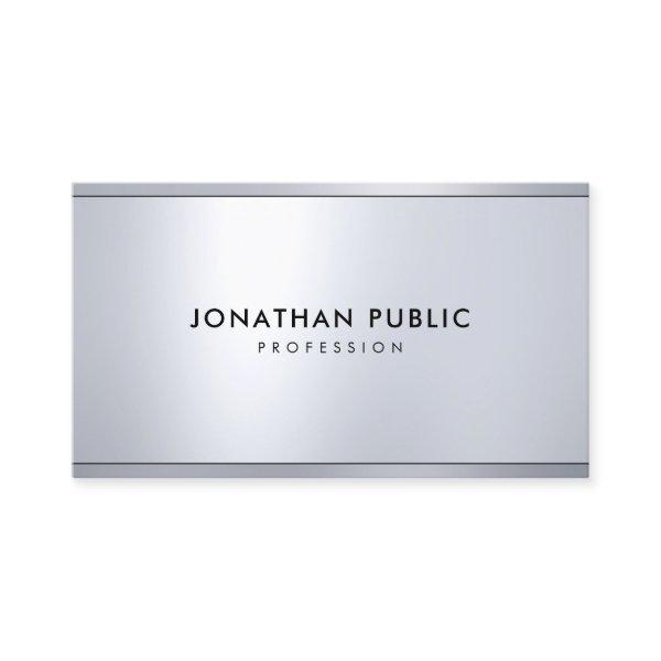 Modern Silver Metallic Look Elegant Cool Template