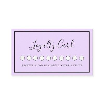 Modern Simpel Purple Salon & Spa Loyalty