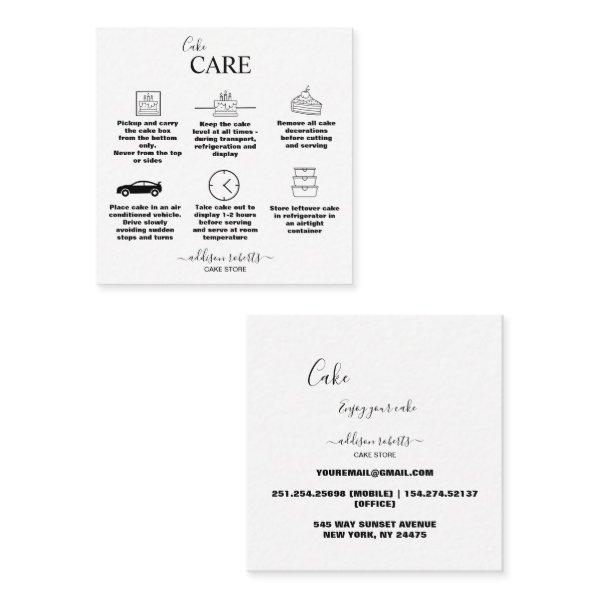 Modern Simple Black and White Business Square