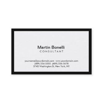 Modern Simple Black Border White