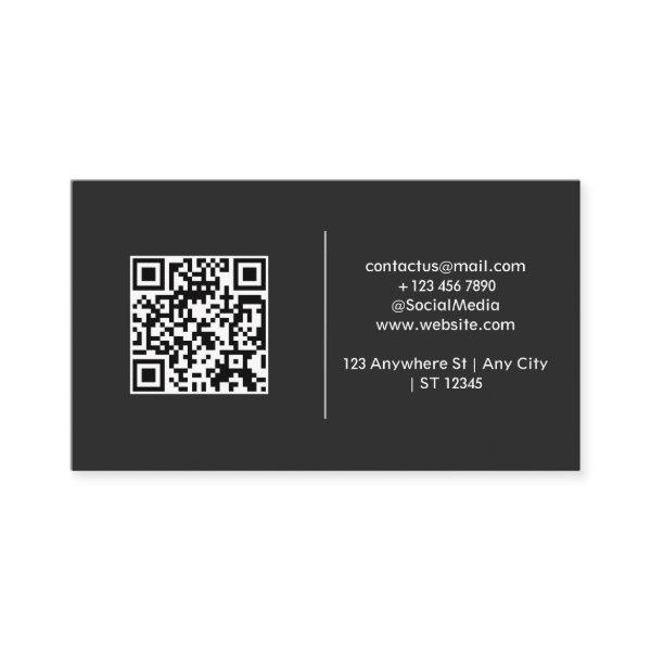 Modern & Simple Black QR Code
