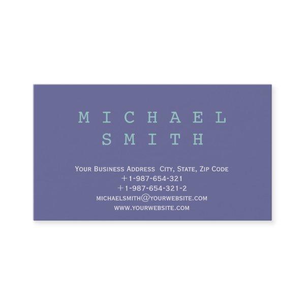 Modern Simple Blue Consultant