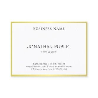 Modern Simple Design Elegant Gold Plain Luxury