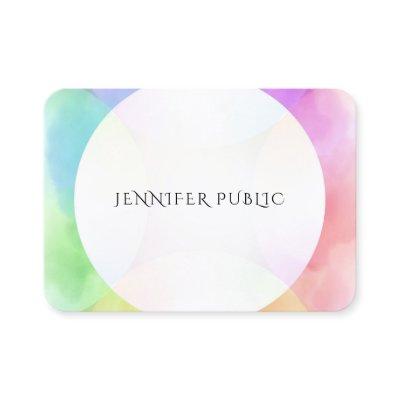 Modern Simple Design Template Elegant Watercolor