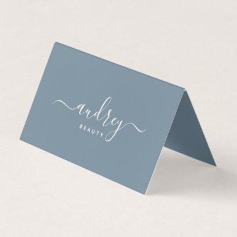 modern Simple dusty blue Signature Typography