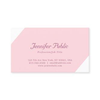 Modern Simple Elegant Blush Pink White Template