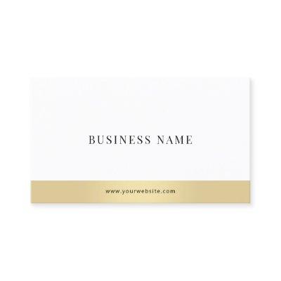 Modern Simple Elegant Gold White Company Plain