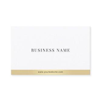 Modern Simple Elegant Gold White Professional Cool