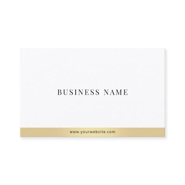 Modern Simple Elegant Gold White Professional Cool