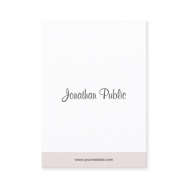Modern Simple Elegant Hand Script Text Minimalist