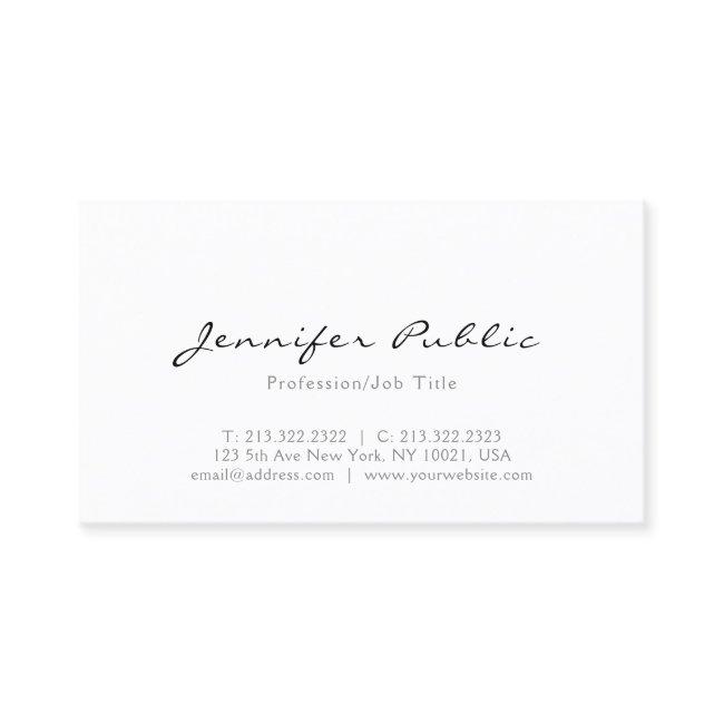 Modern Simple Elegant Minimalist Professional Top
