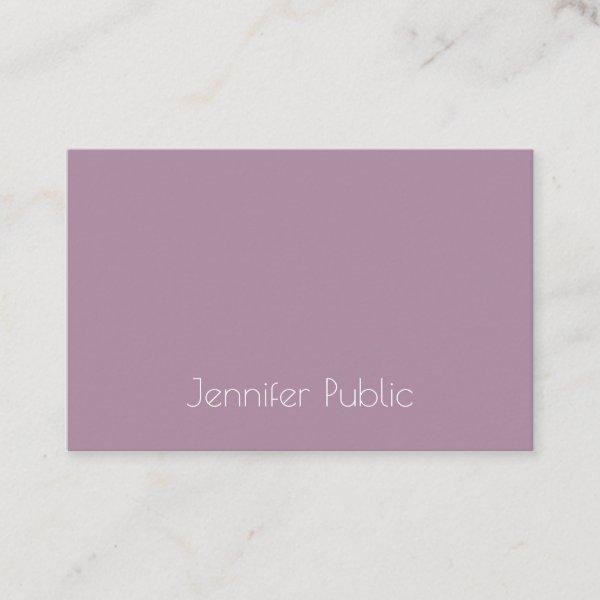 Modern Simple Elegant Purple Minimalist Template