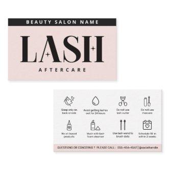 Modern Simple Eyelash Extensions Lash Aftercare