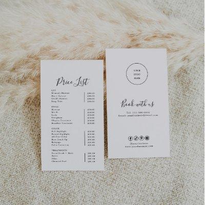 Modern Simple Formal Calligraphy Price List