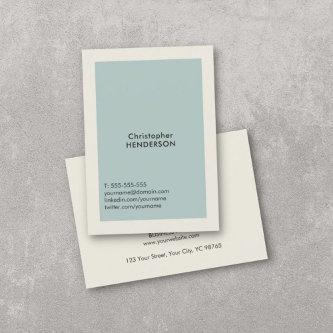 Modern Simple Light Blue Grey Consultant