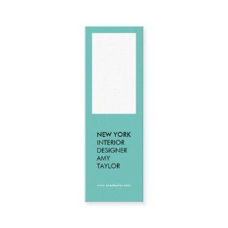 Modern simple light teal elegant minimal designer mini