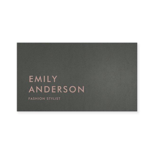 MODERN SIMPLE MINIMAL FAUX DARK SILVER GREY BLACK