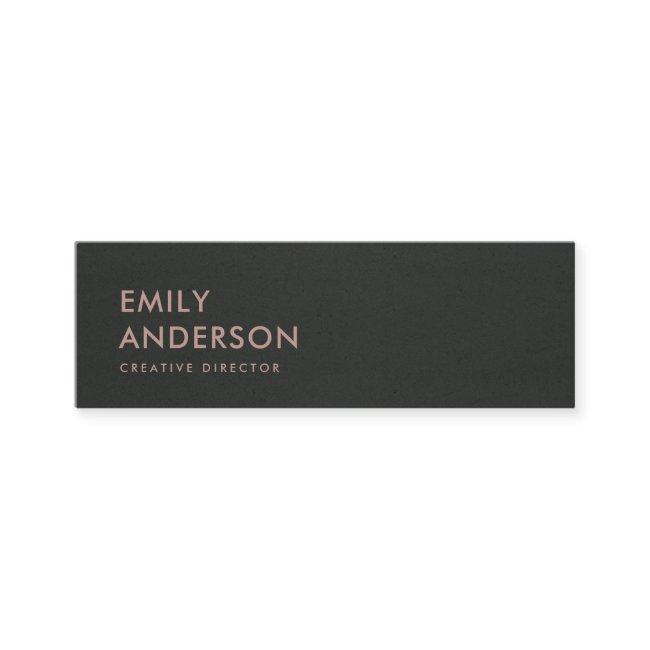 MODERN SIMPLE MINIMAL FAUX DARK SILVER GREY BLACK MINI