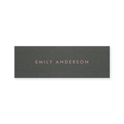 MODERN SIMPLE MINIMAL FAUX DARK SILVER GREY BLACK MINI