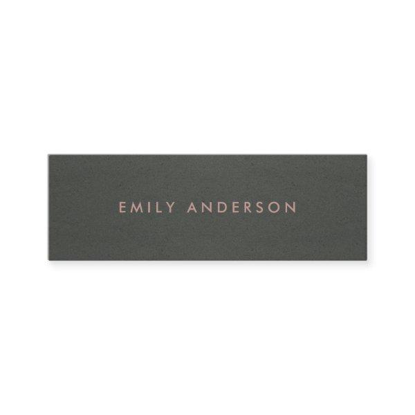 MODERN SIMPLE MINIMAL FAUX DARK SILVER GREY BLACK MINI