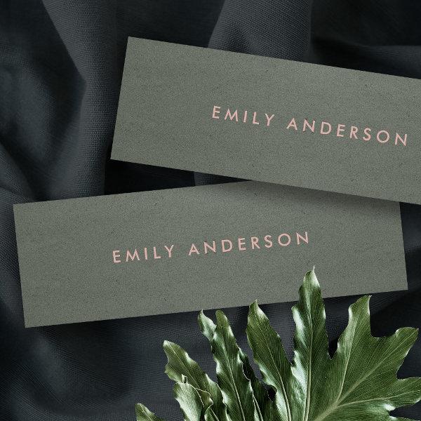 MODERN SIMPLE MINIMAL FAUX DARK SILVER STEEL GREY MINI