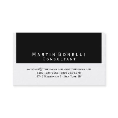 Modern Simple Minimalist Black White
