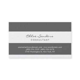 Modern Simple Minimalist Grey White Striped