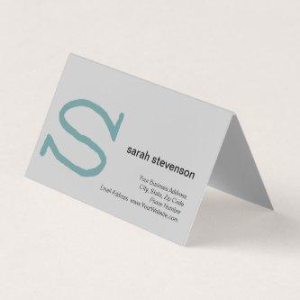 Modern Simple Minimalist Initial Monogrammed