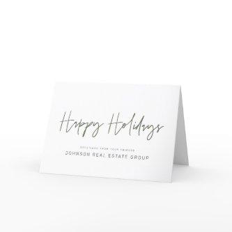 Modern Simple Minimalist Playful Typography Holiday Card