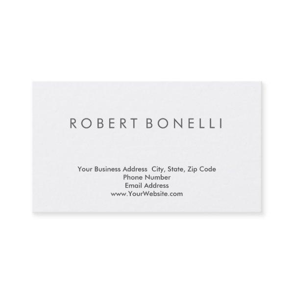Modern Simple Minimalist White Plain