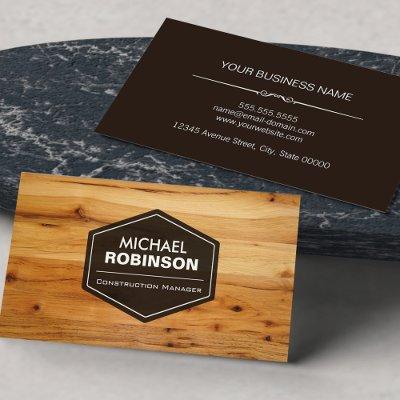 Modern Simple Minimalist Wood Grain Look