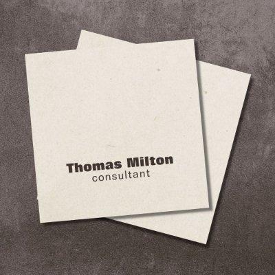 Modern Simple Paper Texture Brown Consultant Square
