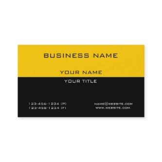 Modern Simple Professional Yellow Black Business