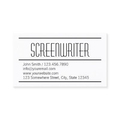 Modern Simple Screenwriter