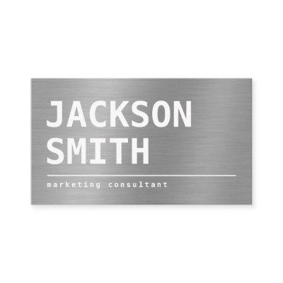 Modern Simple Silver Metal professional