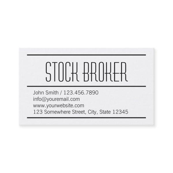 Modern Simple Stock Broker
